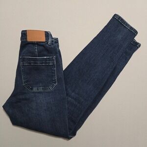 Judy Blue Denim Jogger Womens 1/25 Dark Wash High Rise Stretch